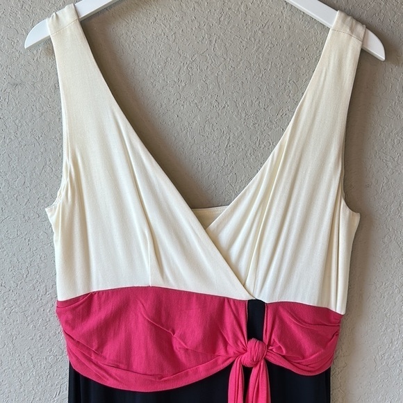 Karen Alexander Surplice Neckline Dress Size Large - Picture 3 of 8